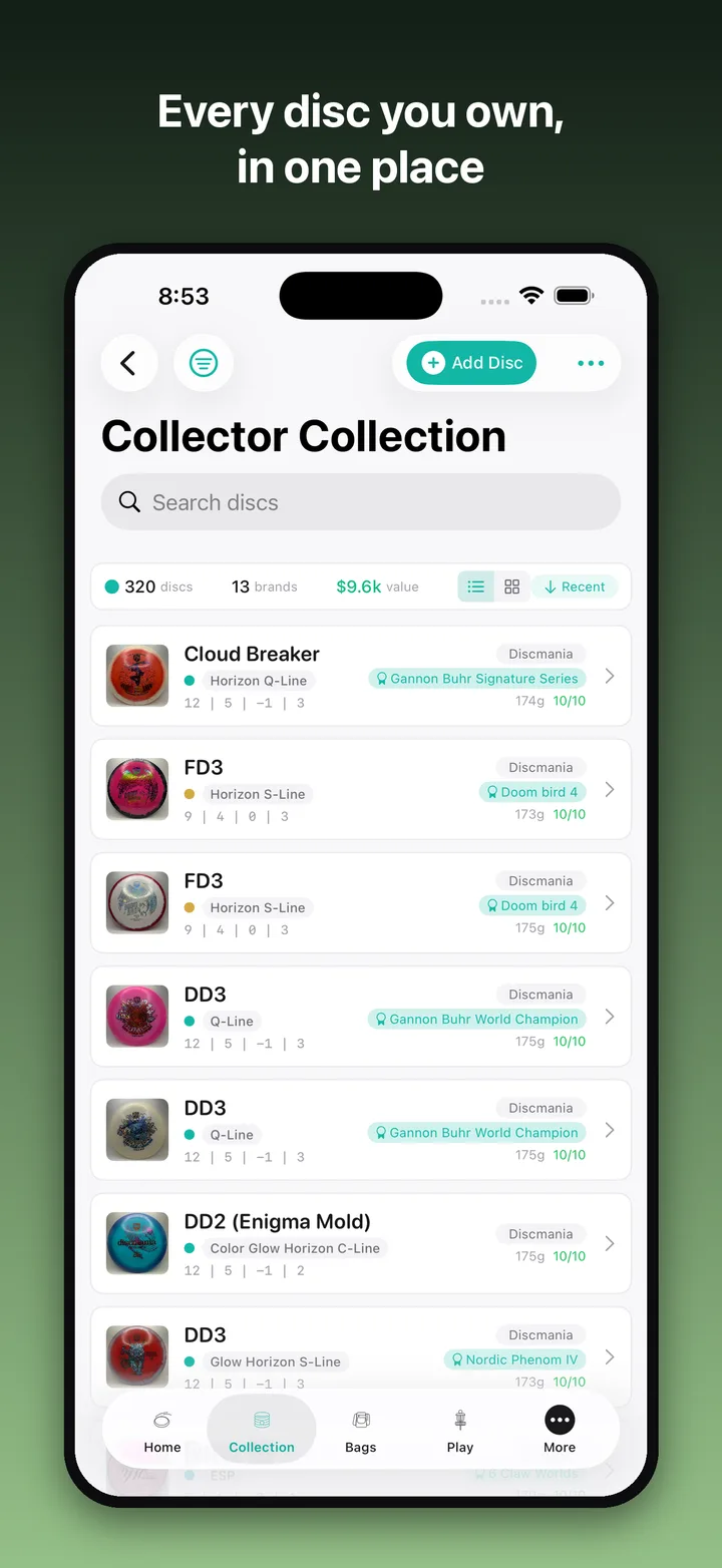 Every disc you own, in one place